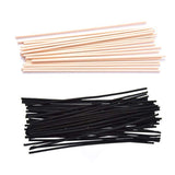 Premium Quality Reed Diffuser Reeds Rattan Stick 3x260mm Black - 20pcs - 45-Degree Angle