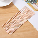 Premium Quality Reed Diffuser Reeds Rattan Stick 3x260mm Wood Colour - 10pcs - Side View