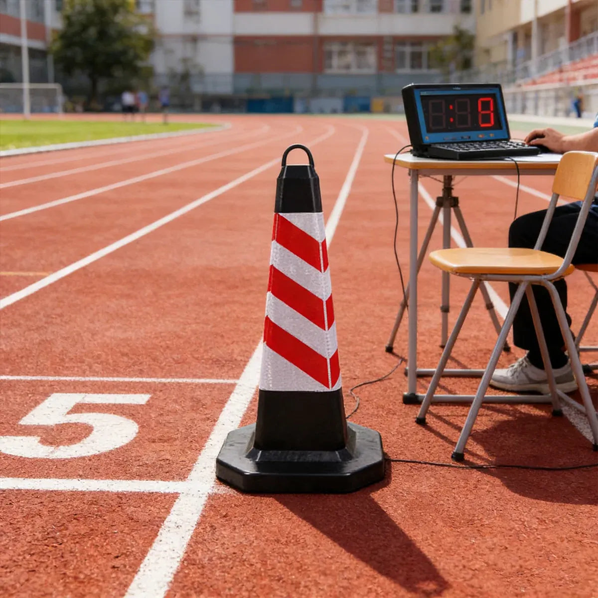 2PCS Rubber Traffic Cone Safety Cone Flexible for Construction