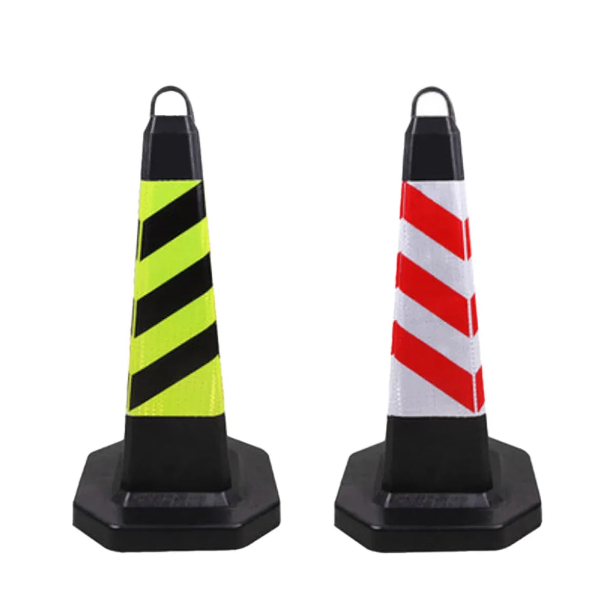 2PCS Rubber Traffic Cone Safety Cone Flexible for Construction