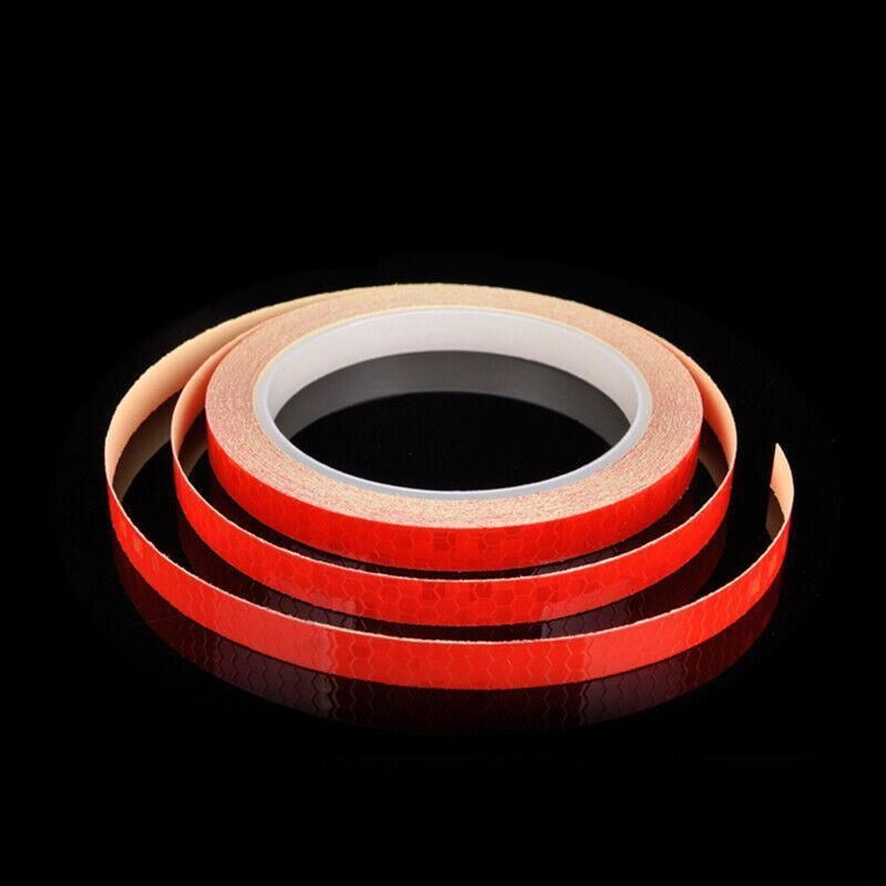 8m Reflective Tape for Bikes Cars Motorcycles Waterproof High Visibility Strip - Black-Yellow