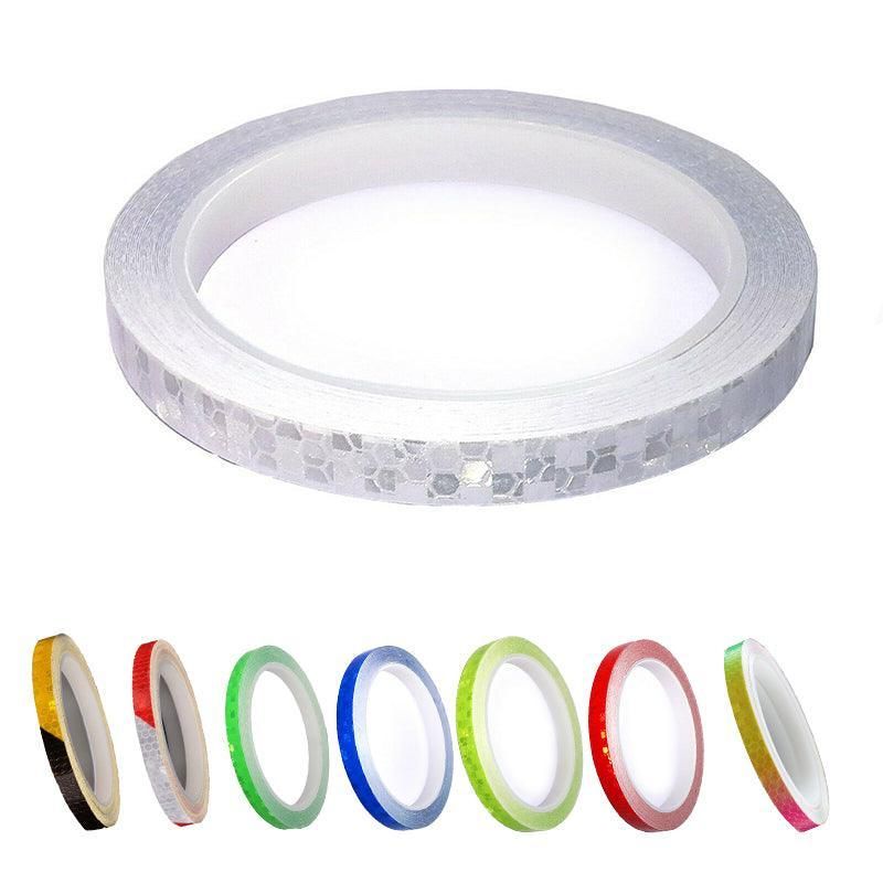 8m Reflective Tape for Bikes Cars Motorcycles Waterproof High Visibility Strip - Colourful