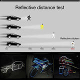 8m Reflective Tape for Bikes Cars Motorcycles Waterproof High Visibility Strip - Colourful - 45-Degree Angle