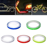 8m Reflective Tape for Bikes Cars Motorcycles Waterproof High Visibility Strip - Colourful