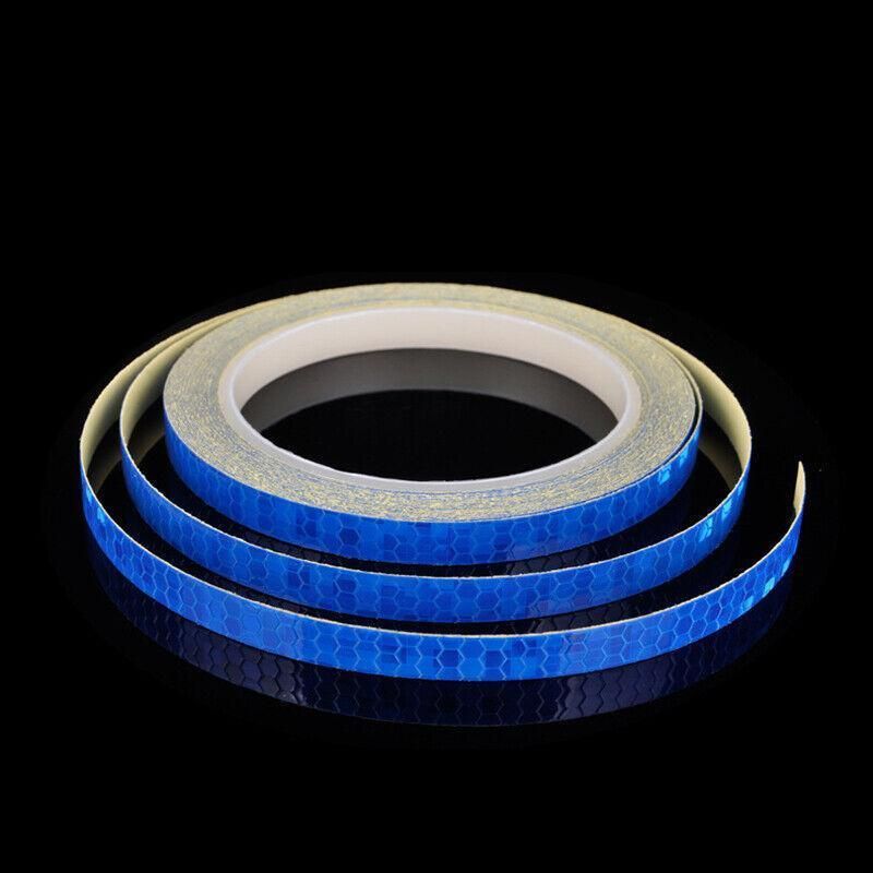 8m Reflective Tape for Bikes Cars Motorcycles Waterproof High Visibility Strip - Colourful