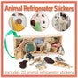 20-Piece Animal Magnet Pack with Carry Storage Box