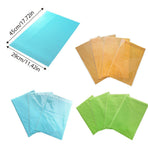 4PCS Cuttable Kitchen Anti-slip Mat Anti-fouling Refrigerator Drawer Liner Mat - Orange