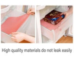 4PCS Cuttable Kitchen Anti-slip Mat Anti-fouling Refrigerator Drawer Liner Mat - Orange