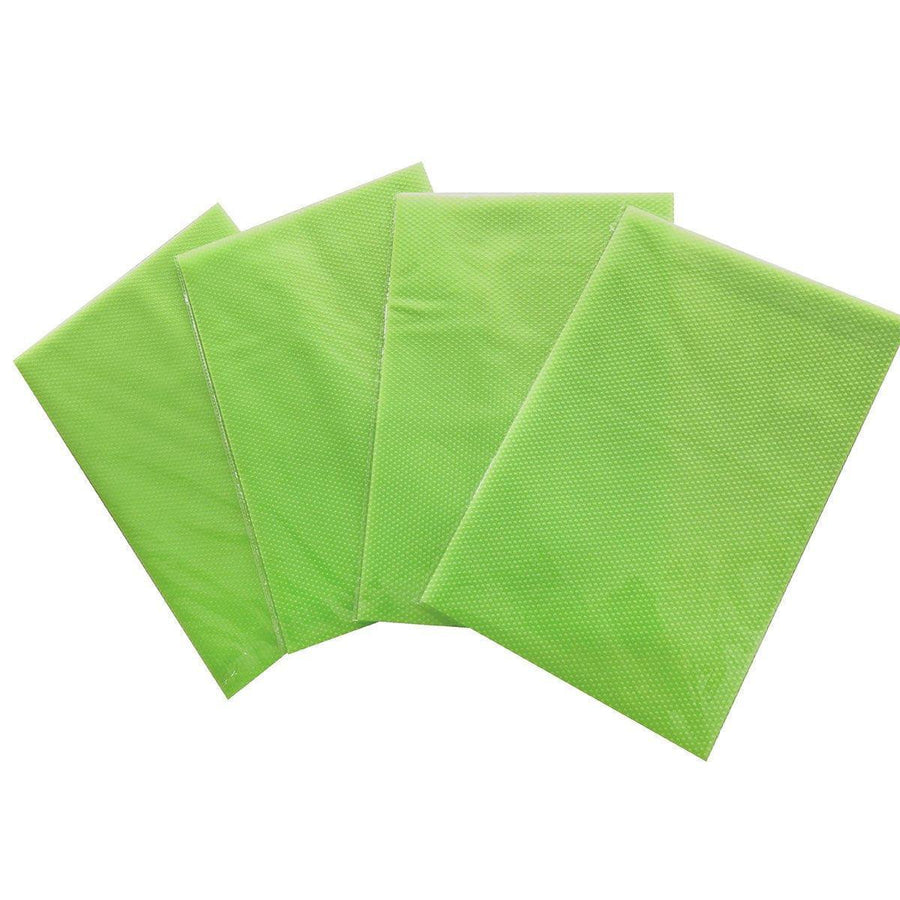 4PCS Cuttable Kitchen Anti-slip Mat Anti-fouling Refrigerator Drawer Liner Mat - Orange