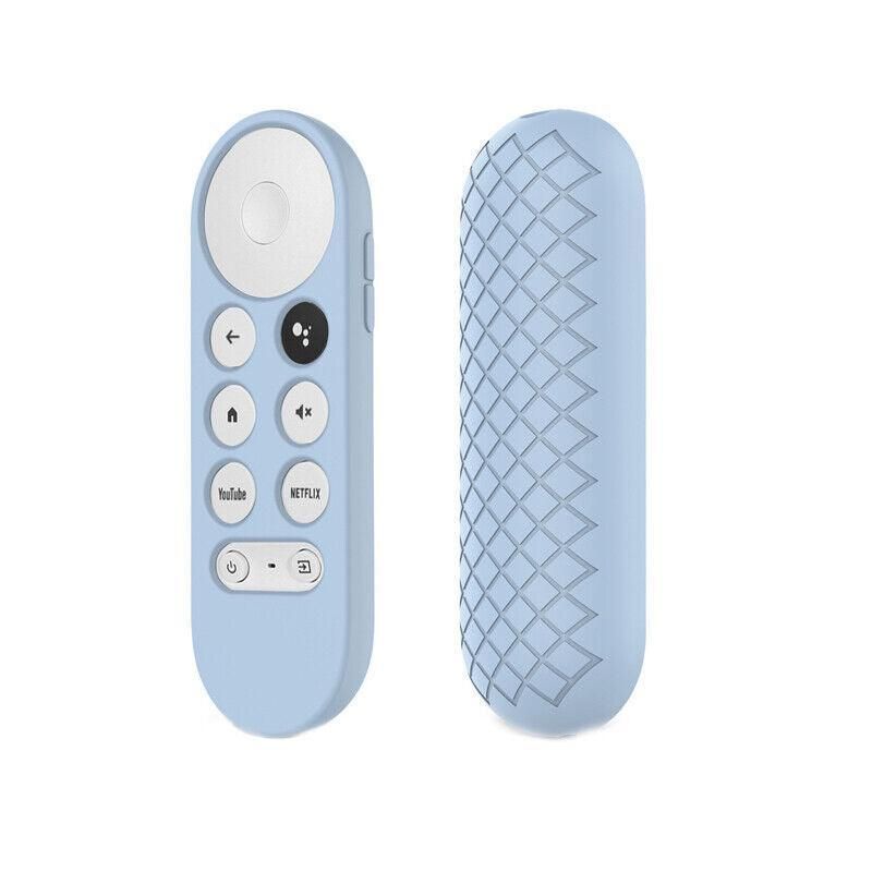 Silicone Case Protective Cover Shell For Google Chromecast Tv 2020 Voice Remote - Blue