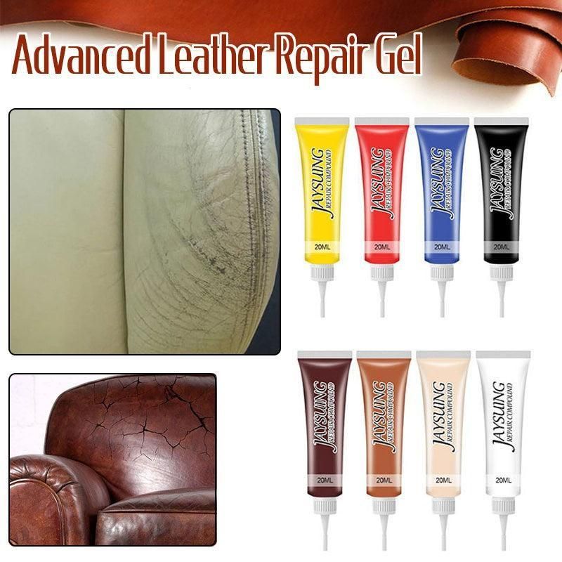 dvanced Leather Repair Gel Kit Filler for Sofa Auto Interior and Scratch Restoration - Cherry