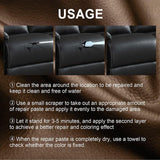 dvanced Leather Repair Gel Kit Filler for Sofa Auto Interior and Scratch Restoration - Maple