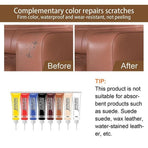 dvanced Leather Repair Gel Kit Filler for Sofa Auto Interior and Scratch Restoration - Walnut