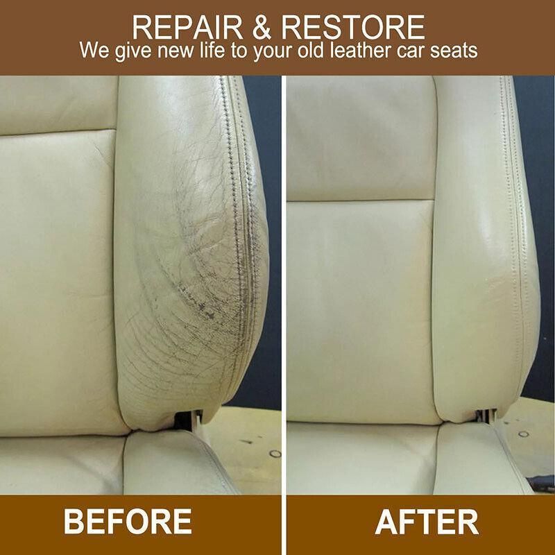 dvanced Leather Repair Gel Kit Filler for Sofa Auto Interior and Scratch Restoration - Walnut