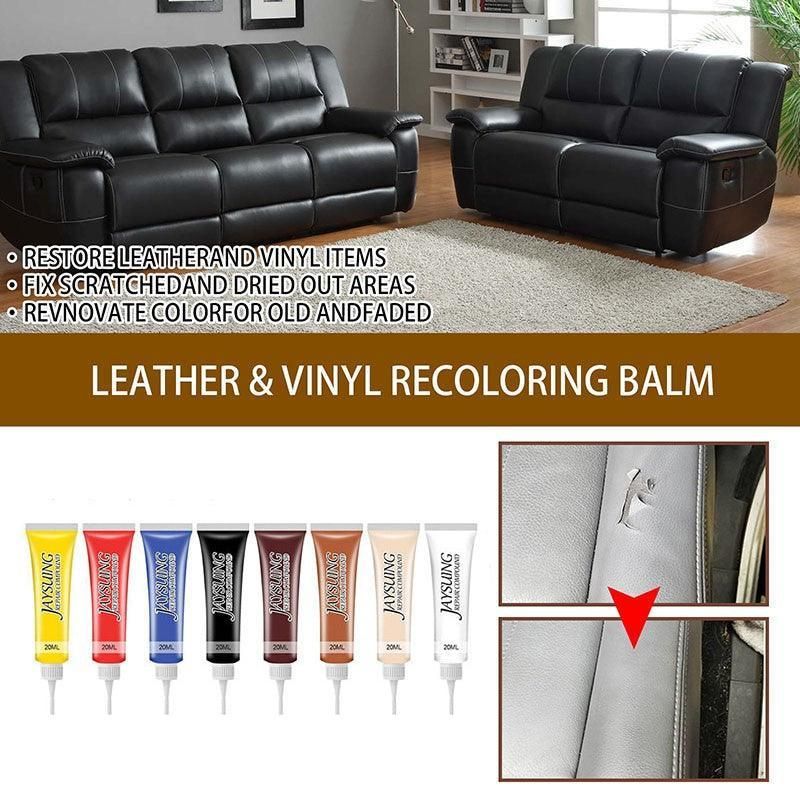 dvanced Leather Repair Gel Kit Filler for Sofa Auto Interior and Scratch Restoration - White