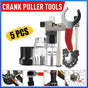 5PCS Bike Repair Tool Kit Crank Puller Chain Breaker Freewheel Bottom Bracket Remover