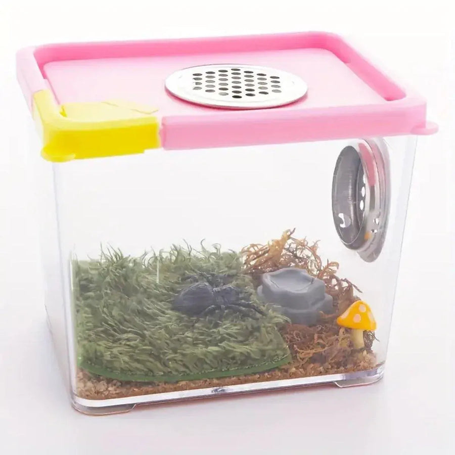 10-Piece Mini Reptile Feeding Bowl Set, Black