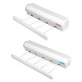 Wall Mounted Clothes Hanger Dryer Clothesline Laundry Washing Line Drying Rack - 4lines