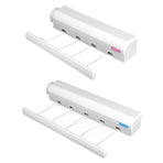 Wall Mounted Clothes Hanger Dryer Clothesline Laundry Washing Line Drying Rack - 4lines