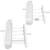Wall Mounted Clothes Hanger Dryer Clothesline Laundry Washing Line Drying Rack - 4lines - Side View