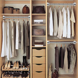 Adjustable Tension Rod Extendable Rack Shower Wind Curtain Closet Pole 50-160cm - 50-85cm - 45-Degree Angle