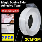 20mm Reusable Double Side Nano Tape Trackless Clear Adhesive Invisible Anti-Slip