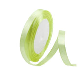 10mm Width Satin Hair Ribbon Wedding Party Decoration Gift Banquet 22m - Light Green
