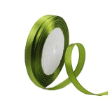 10mm Width Satin Hair Ribbon Wedding Party Decoration Gift Banquet 22m - Army green