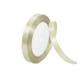 10mm Width Satin Hair Ribbon Wedding Party Decoration Gift Banquet 3m - Cream Colored