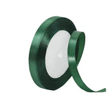 10mm Width Satin Hair Ribbon Wedding Party Decoration Gift Banquet 22m - Blackish Green