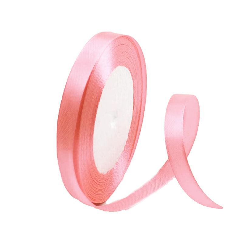 10mm Width Satin Hair Ribbon Wedding Party Decoration Gift Banquet 5m - Coffee