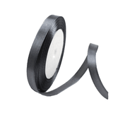 10mm Width Satin Hair Ribbon Wedding Party Decoration Gift Banquet 5m - Silver Grey - Extra Image
