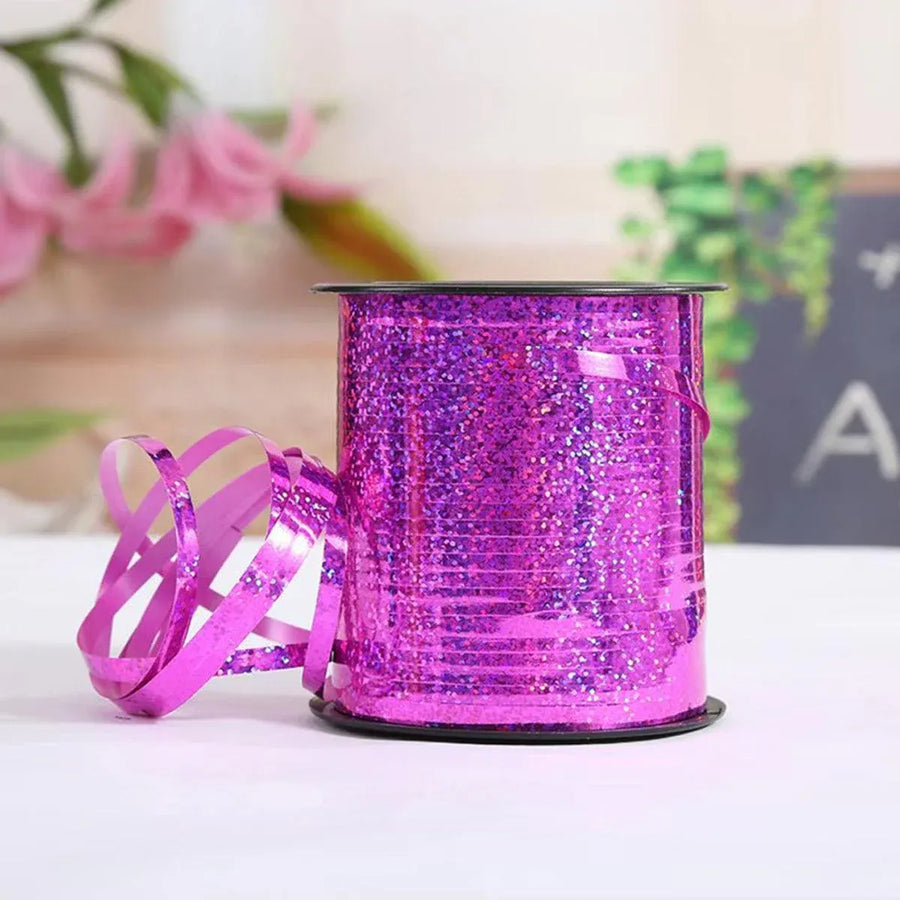 5mm Balloon Ribbon Curling Party String Gift Wrap Decoration Birthday Wedding - Laser-Silver