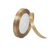 10mm Width Satin Hair Ribbon Wedding Party Decoration Gift Banquet 3m - Lemon Yellow - Rear View