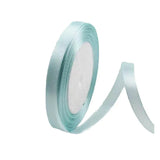 10mm Width Satin Hair Ribbon Wedding Party Decoration Gift Banquet 22m - Light T-Blue