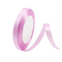 10mm Width Satin Hair Ribbon Wedding Party Decoration Gift Banquet 5m - Pink Purple