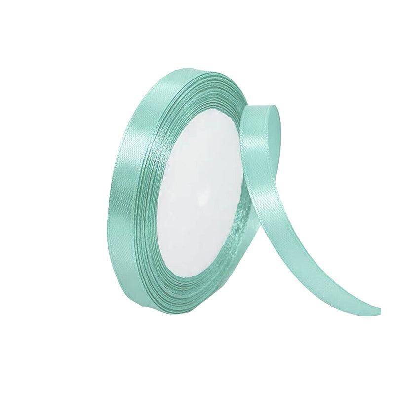 10mm Width Satin Hair Ribbon Wedding Party Decoration Gift Banquet 22m - Tiffany Blue