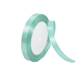 10mm Width Satin Hair Ribbon Wedding Party Decoration Gift Banquet 5m - Tiffany Blue