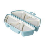 Triangle Onigiri Bento Compartment Lunch Box Portable Food Storage Container - Front View