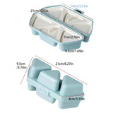 Triangle Onigiri Bento Compartment Lunch Box Portable Food Storage Container - Side View