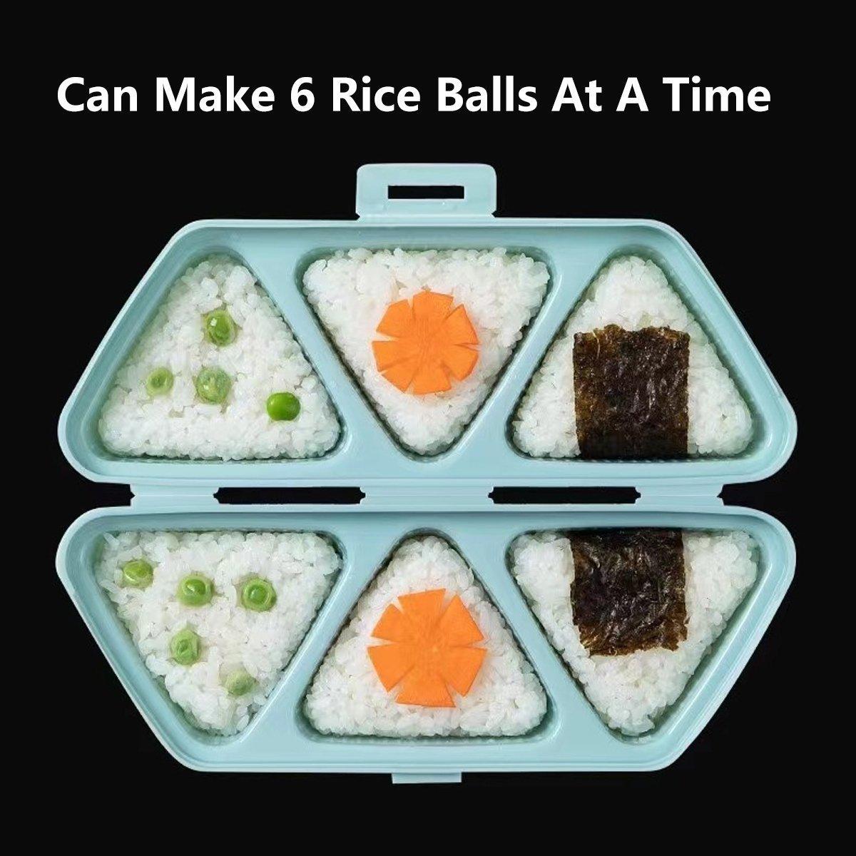 Triangle Onigiri Bento Compartment Lunch Box Portable Food Storage Container