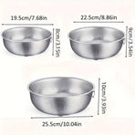 3-Piece Nested Drain Basket Set with Side Handles