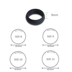 Silicone Rubber Ring Bands 3Pcs - 10