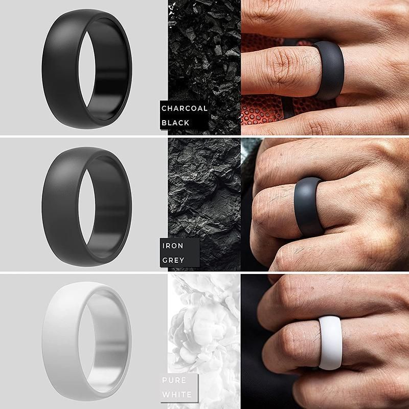 Silicone Rubber Ring Bands 3Pcs - 11