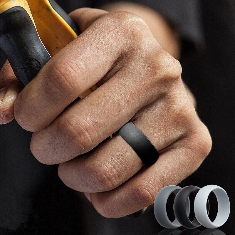 Silicone Rubber Ring Bands 3Pcs - 11