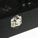 Black Jewellery Box with Lid Dustproof Necklace Ring Earring Storage Display Box - 45-Degree Angle