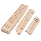 3 Tiers Wooden Earring Display Stand Holder Necklace Ring Counter Display