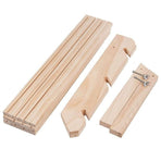 3 Tiers Wooden Earring Display Stand Holder Necklace Ring Counter Display