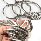 10PCS Stainless Steel Roast Duck Hooks Duty Double Hooks for Chicken Meat Goose - Low Angle