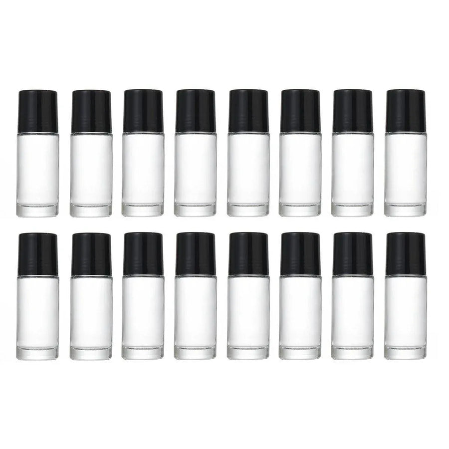 16X Clear Glass Roll On Bottle 30ml Extra Large Roller Ball Perfume Oil Underarm